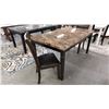 Image 2 : GRANITE TABLE WITH 2 CHAIRS