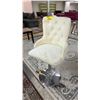 Image 1 : CHROME BASE & FABRIC ADJUSTABLE BAR CHAIR