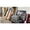 Image 1 : ASSORTED FURNITURE INCLUDING; FRAMED MIRRORS, BED FRAMES, CUSHIONS & MORE *MUST TAKE ALL IN PHOTOS*