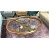 Image 2 : WOOD & IN-LAID GLASS COFFEE TABLE