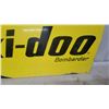 Image 10 : Bombardier Ski-Doo Vintage Dealer Sign, Black and Yellow with Logo Double Sided Painted Metal 1967