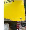 Image 13 : Bombardier Ski-Doo Vintage Dealer Sign, Black and Yellow with Logo Double Sided Painted Metal 1967