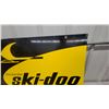 Image 5 : Bombardier Ski-Doo Vintage Dealer Sign, Black and Yellow with Logo Double Sided Painted Metal 1967