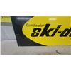 Image 8 : Bombardier Ski-Doo Vintage Dealer Sign, Black and Yellow with Logo Double Sided Painted Metal 1967