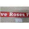 Image 3 : Five Roses Flour Porcelain Enamel Advertising Door Push Bar 3.75 x 32" Vintage