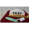 Image 2 : Taxi Roof Light Sign with Yellow Base and Green Wiring Cable, Approx 12" Length