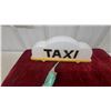 Image 5 : Taxi Roof Light Sign with Yellow Base and Green Wiring Cable, Approx 12" Length