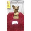 Image 1 : Paul Jones Fine Blended Whiskey Advertising Bust Display Figure Metal Sculpture Vintage 11" Tall