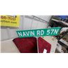 Image 2 : Street Sign Set - James Farm Rd & Navin Rd 57N with Mounting Hardware 30" and 36"