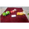 Image 1 : Tonka Toy Drag Racing Cars, Set of 2 (Red #3 and Yellow #5) with Exposed Engines and Spoilers and
