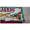 Image 2 : Stained Glass Style Billiards/Pool Table Light Fixture with Cue & Ball Design 33 x 11 x 18"