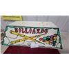 Image 3 : Stained Glass Style Billiards/Pool Table Light Fixture with Cue & Ball Design 33 x 11 x 18"