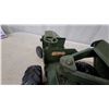 Image 6 : Vintage Modle Toy Pressed Metal Olive Green Scraper, Rubber Tires 27"