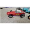 Image 3 : Lot of 5 Vintage Toy Vehicles: Nylint Grand Prix Special Race Car, #98 Formula Racer Schuco and