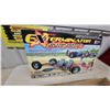 Image 1 : Lindberg the Exterminator 2-in-1 Dragster 1/8 Scale Plastic Model Kit, 2' (61cm) Long Vintage