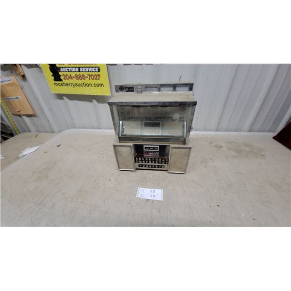 Seeburg Wall-O-Matic Jukebox Wallbox Selector with Stereo Speakers, Coin Operated Vintage