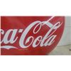 Image 4 : Coca-Cola "Drink" Porcelain Button Advertising Sign 48" Diameter 1954 P&M