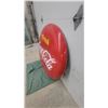 Image 8 : Coca-Cola "Drink" Porcelain Button Advertising Sign 48" Diameter 1954 P&M