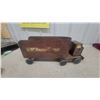 Image 7 : Vintage Pressed Steel Airline Express Delivery Truck Toy 20" Long Wood Wheels Late 40.S Beleive a