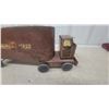 Image 9 : Vintage Pressed Steel Airline Express Delivery Truck Toy 20" Long Wood Wheels Late 40.S Beleive a