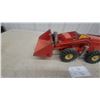 Image 2 : Vintage Nylint Pressed Steel Front End Loader Tractor with Yellow Wheels 17" Long