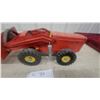 Image 3 : Vintage Nylint Pressed Steel Front End Loader Tractor with Yellow Wheels 17" Long