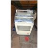 Image 1 : Johnson's Fresh Toasted Nuts Vintage Countertop Display Case with Curved Glass and Storage Cabinet