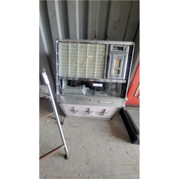 Rock Ola Modle 430 Juke Box with Chrome Stand Coin Operated with Records