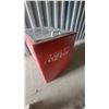 Image 6 : Vintage Coca-Cola Metal Ice Chest Cooler with Hinged Lid Embossed Letters 34 x 31 x 23"