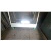 Image 2 : Glass Display Case with White Wood Frame and Interior Fluorescent Light 42x"47"×24