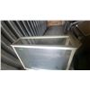 Image 3 : Glass Display Case with White Wood Frame and Interior Fluorescent Light 42x"47"×24