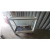 Image 5 : Glass Display Case with White Wood Frame and Interior Fluorescent Light 42x"47"×24