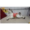 Image 1 : Mobo Prairie King Vintage Metal Ride-On Spring Horse with Red Saddle Just Horse No Spring Frame 38"