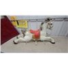 Image 5 : Mobo Prairie King Vintage Metal Ride-On Spring Horse with Red Saddle Just Horse No Spring Frame 38"