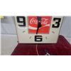 Image 4 : Coca-Cola Square Electric Wall Clock with Lighted Face 16.6 x 16.6" Wiring Needs Attention Vintage