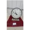 Image 1 : Stromberg Double-Sided Industrial/Railway Station Clock on Metal Pedestal Stand Face Diameter 14" 2