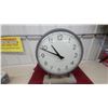 Image 2 : Stromberg Double-Sided Industrial/Railway Station Clock on Metal Pedestal Stand Face Diameter 14" 2