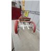 Image 6 : Vintage Mobo Horse Pedal Toy Tricycle with Sulky Cart Metal 42" Long