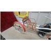 Image 9 : Vintage Mobo Horse Pedal Toy Tricycle with Sulky Cart Metal 42" Long