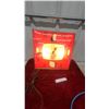 Image 1 : Sylvania Color Bright 85 Lighted Advertising Clock by Canadian Neon-Ray Clock Co. Vintage 15 x 15"