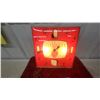 Image 2 : Sylvania Color Bright 85 Lighted Advertising Clock by Canadian Neon-Ray Clock Co. Vintage 15 x 15"