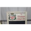 Image 2 : Canada Dry "The Champagne of Ginger Ales" Chalkboard Menu Sign W Wood Frame 20 x 28"
