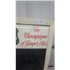 Image 6 : Canada Dry "The Champagne of Ginger Ales" Chalkboard Menu Sign W Wood Frame 20 x 28"
