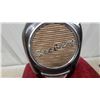 Image 2 : Seeburg Teardrop Jukebox External Speaker with Chrome Trim and Cloth Grille 10 x 18" Vintage