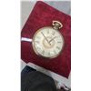 Image 1 : United Model 47 Oversize Pocket Watch Style Electric Wall Clock with Roman Numerals Vintage 12"