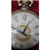 Image 3 : United Model 47 Oversize Pocket Watch Style Electric Wall Clock with Roman Numerals Vintage 12"