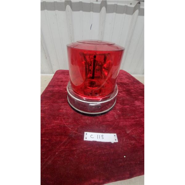 Dominion Auto Red Rotating Beacon Light NOS Vintage
