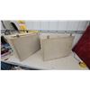 Image 6 : 2x Wurlitzer Stereo External Speaker Pair with Brown Grille Cloth Vintage
