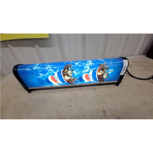 Light up Pepsi Sign 7 x 24"