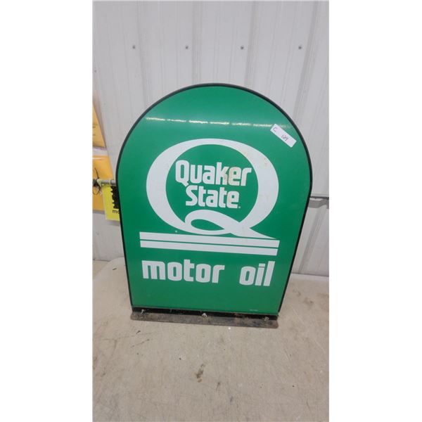 Quacker State Fiberglass Tonb Stone 2 Sided Sign 36 x 27"